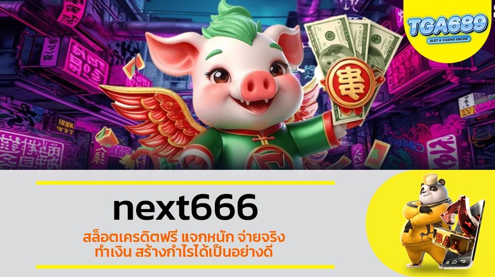 TGABET689 next666 สล็อตเครดิตฟรี แจกหนัก จ่ายจริง ทำเงิน สร้างกำไรได้เป็นอย่างดี